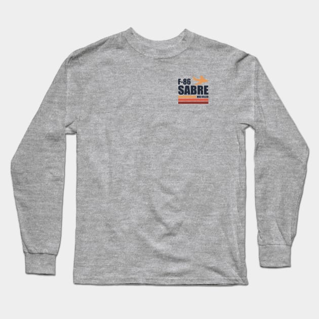 F-86 Sabre (Small logo) Long Sleeve T-Shirt by TCP